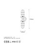Opviq Mahoni - 13207 Lámpara de pared industrial negro y dorado